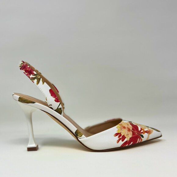 Marc Fisher Floral Print Hadya Slingback Pump Size 7 - Picture 12 of 16